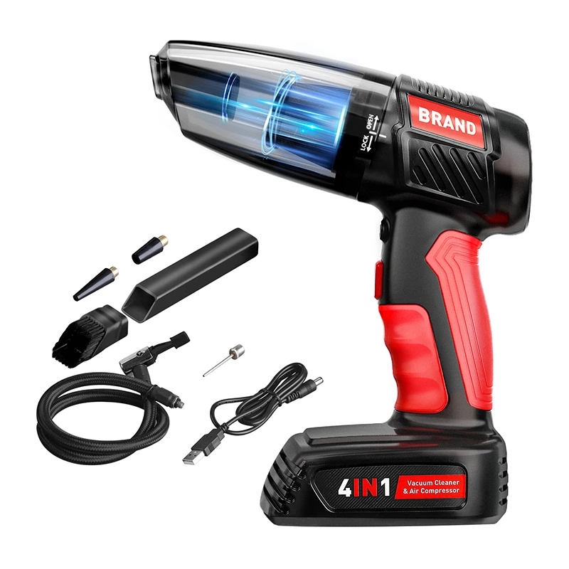 Simsiz vakuum arassalaýjy we howa gysyjy